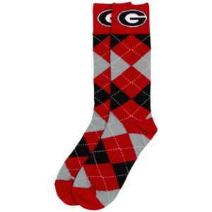 Georgia Bulldog Argyle Socks