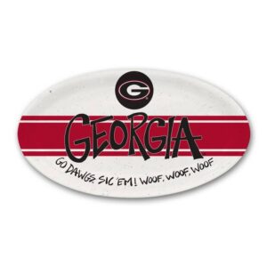 Georgia Bulldogs Melamine Oval Serving Tray
