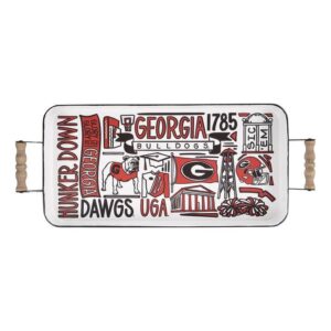 Georgia Bulldogs Athens, Georgia Enamel Serving Tray