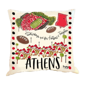 Athens Game Day Pillow