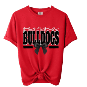 Georgia Bulldogs Bow T-Shirt